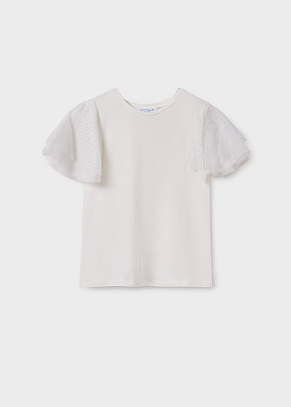 Girls’ Tulle Sleeve Top image 0