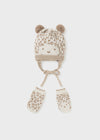 Leopard Hat & Mitten Set image 0