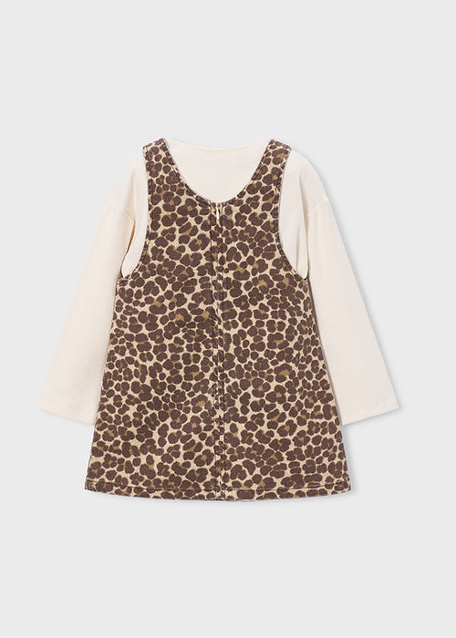 Leopard Print 2-Piece Dress, Big Girl