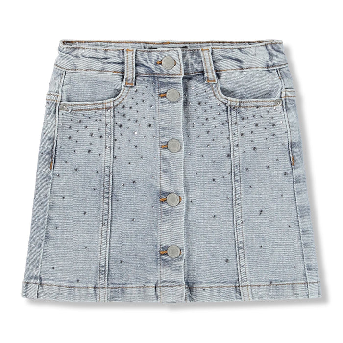 Molo Rhinestone Denim Skirt