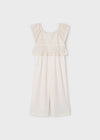 Elegant Ivory Crochet Jumpsuit image 2