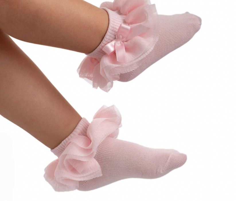 Ruffle Bow Socks image 1