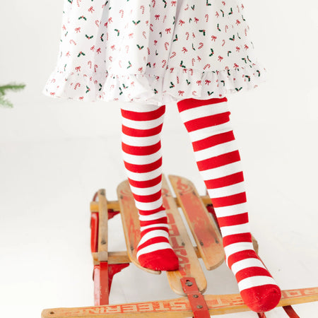 Peppermint Stripe Tights image 0