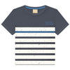 Blue 2-Piece Set – Striped Tee & Cargo Shorts image 0