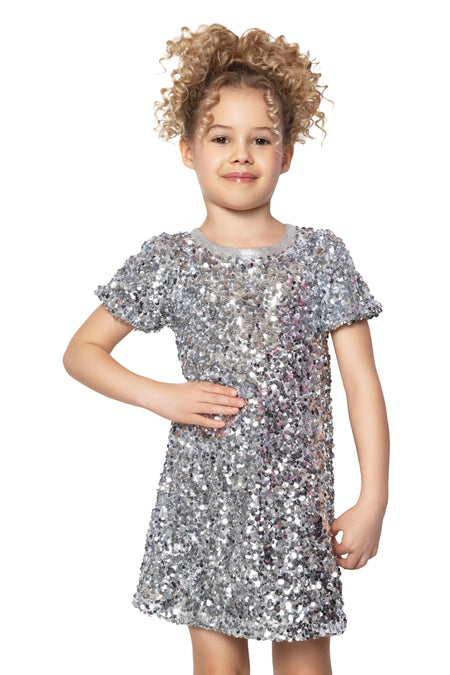 Silver Sequin Dress image 1