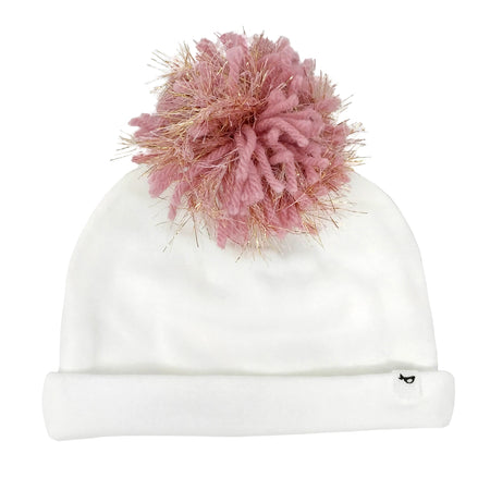 Pink & Gold Pom Hat image 0
