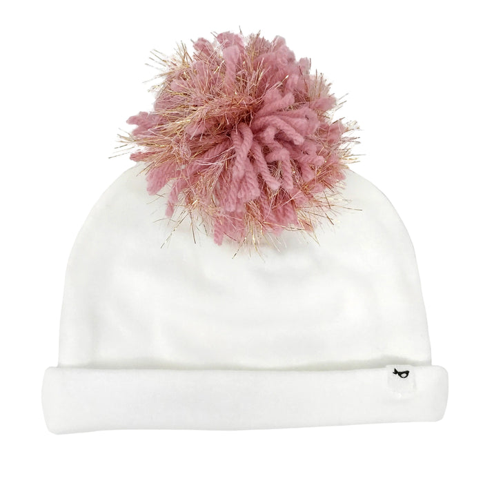 Pink & Gold Pom Hat image 0