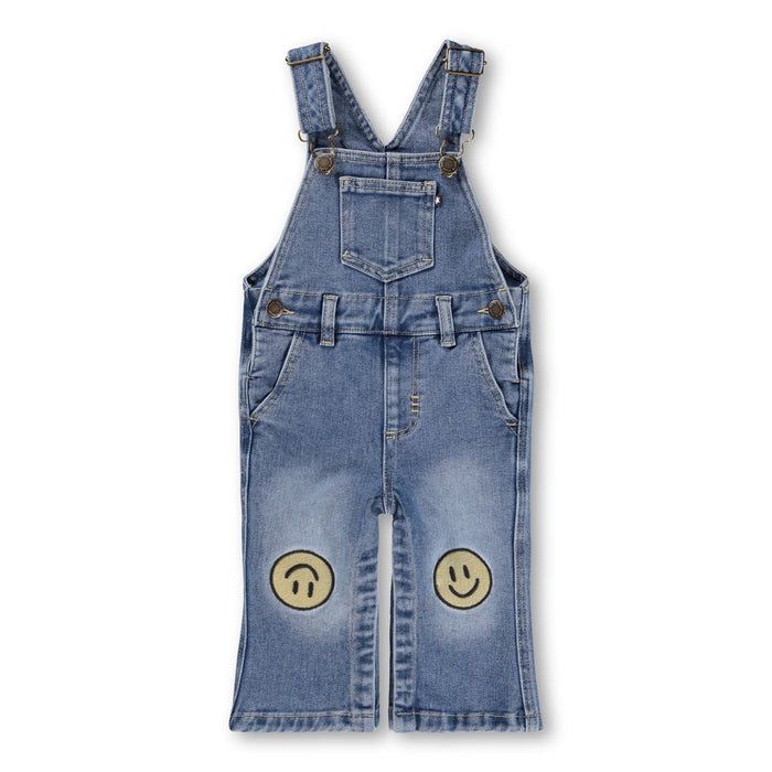 Infant Molo Smiley Knee Patch Denim Overalls