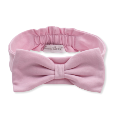Kissy Kissy Pink Bow Infant Track Set with Headband