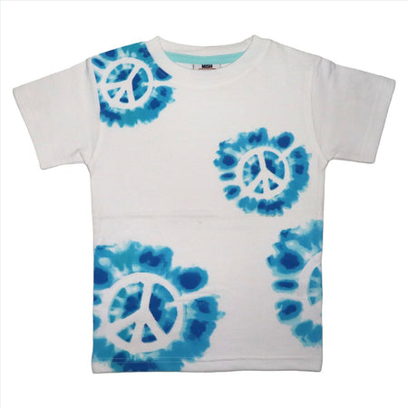 Tie Dye Peace Tee w/ Turq Enzyme Shorts image 0