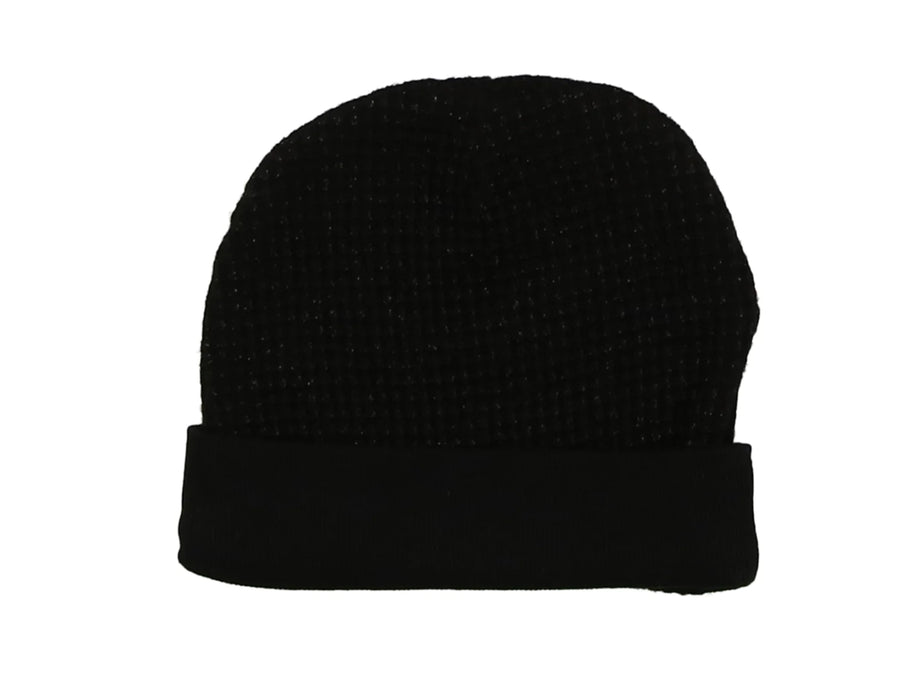 Black Shimmer Knit Beanie image 0
