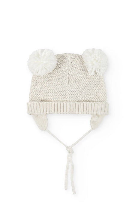 Snow Cub Pom Ear Hat