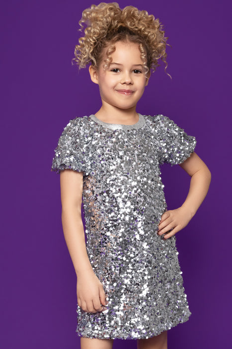 Silver Sequin Dress image 2