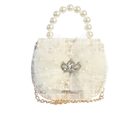 Mini Tweed Purse w/ Crown image 0
