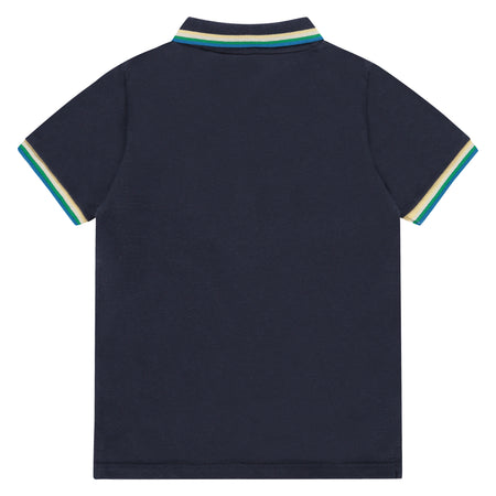 Navy Polo w/ Denim Shorts image 1