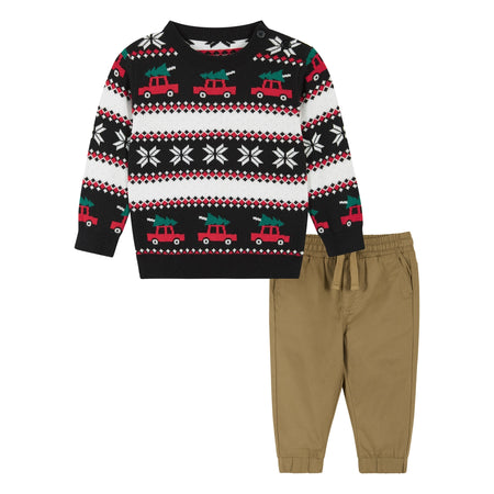 Christmas Tree & Truck Sweater Set image 0