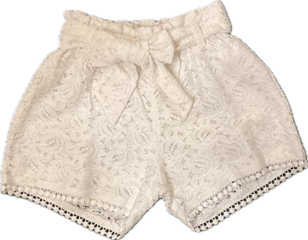White Lace Shorts ONLY image 0