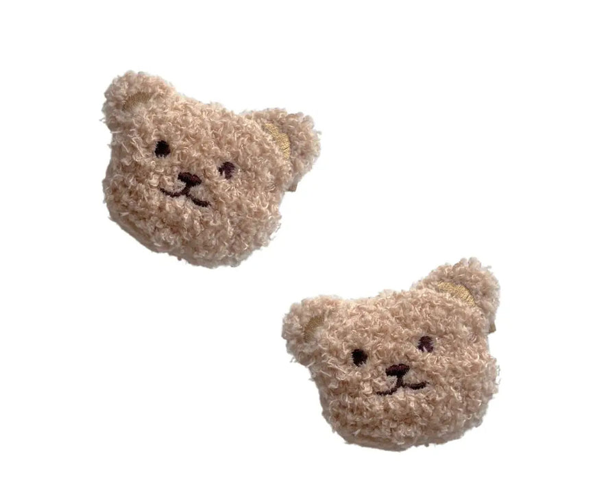 Baby Bling Teddy Clips - Teddy Oak Color
