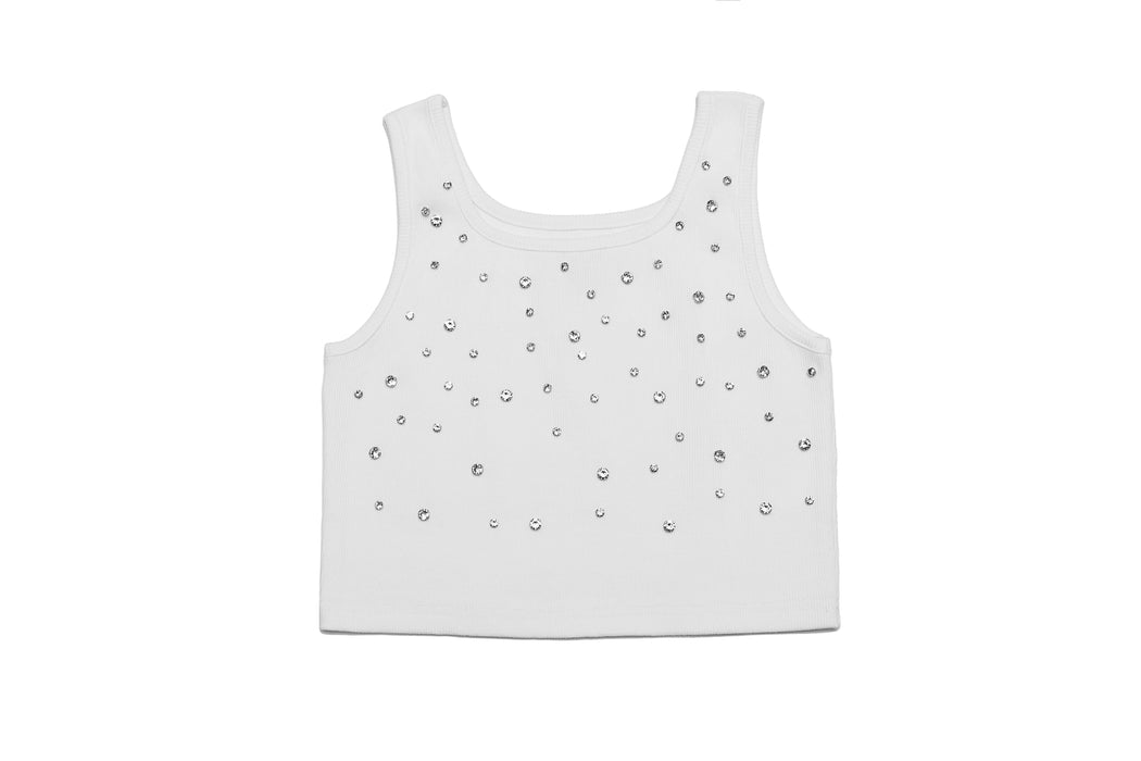 Rhinestone Crop Tank - Black or White Sold Separately image 0