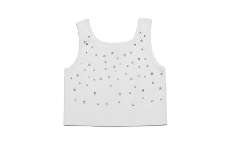 Rhinestone Crop Tank - Black or White Sold Separately image 0