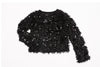 Black Sequin Shag Sweater image 0