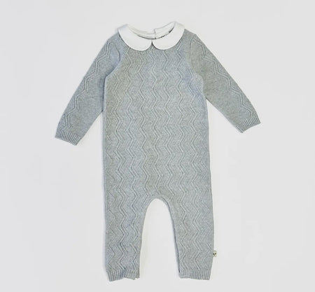 Peter Pan Collar Knit Jumpsuit image 0