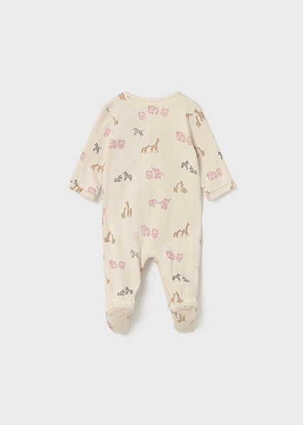 Ivory Safari Print Footie