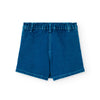 Golden Bloom Top & Pleated Denim Skirt Set image 7