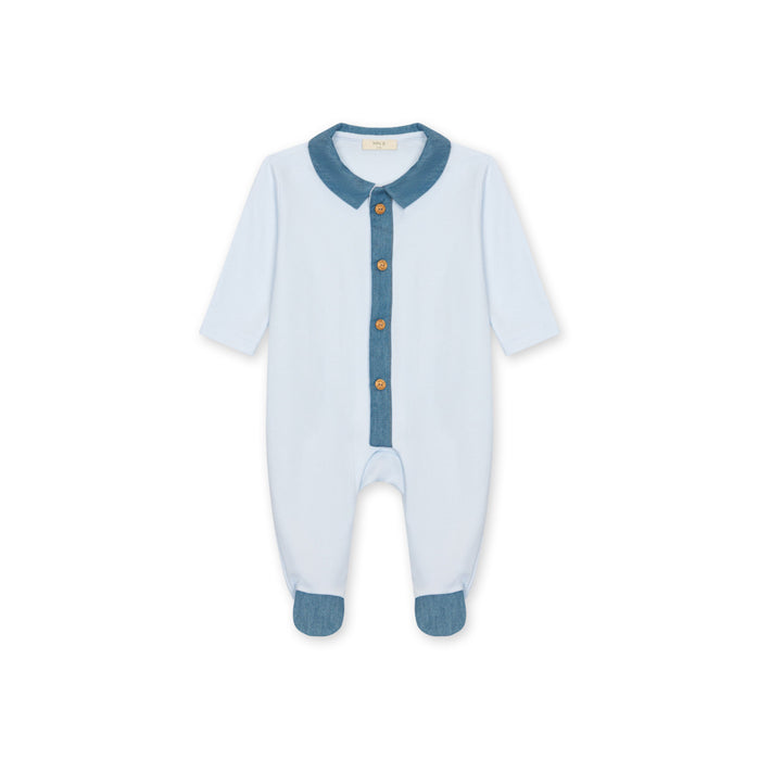 Denim Trim Footie Collection