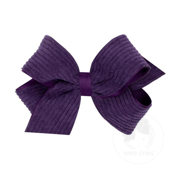 Corduroy Over Grosgrain Bow image 3