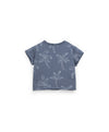 Palm Tree Pocket Tee w/ Grey Shorts image 3