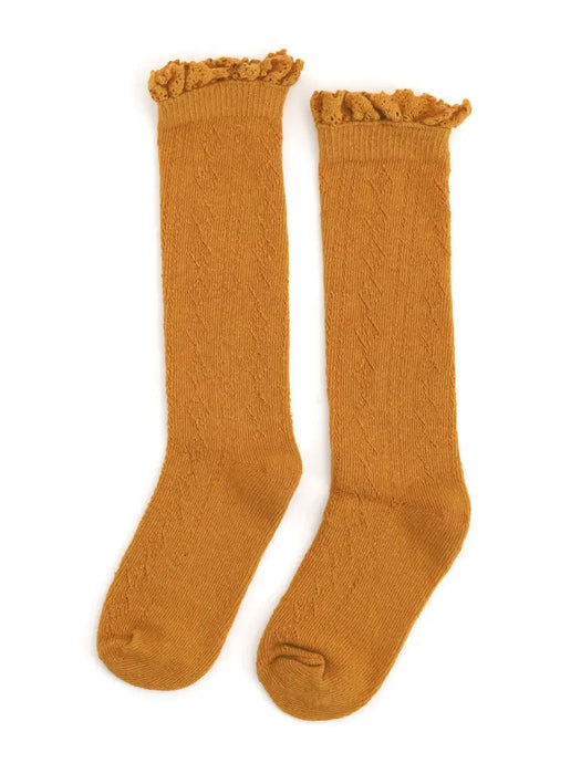 Fancy Lace Top Knee Highs 0-6mos image 7