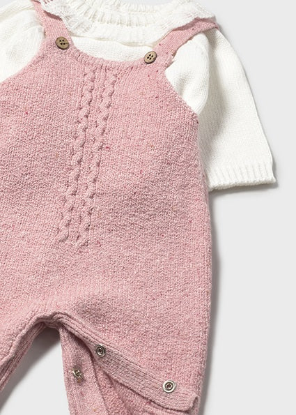 Rosewood Knit Overall Set