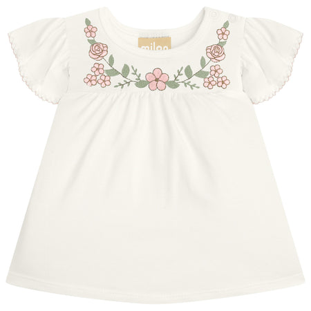 Floral Embroidered Top & Bloomer Set image 0