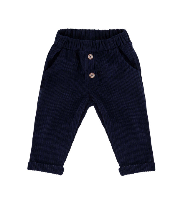 Navy Plaid Pocket Tee w/ Cords image 1