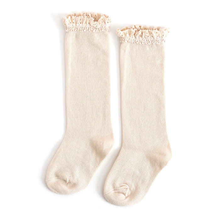 Lace Top Knee Highs 0-6mos image 2