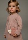 Dusty Pink Dress w/ Hedgehog Purse image 0