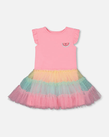 Rainbow Tutu Dress w/ Watermelon Patch image 0