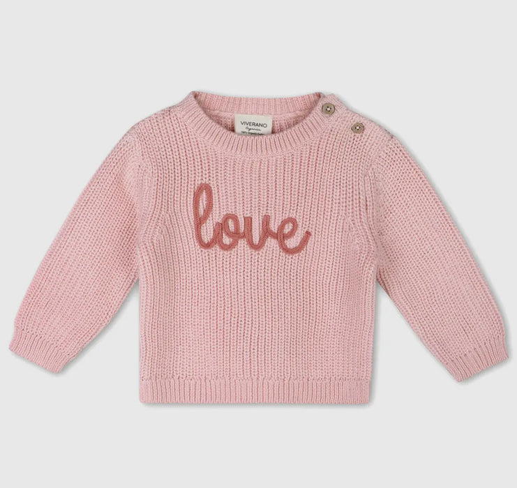 "Love" Embroidered Sweater image 0
