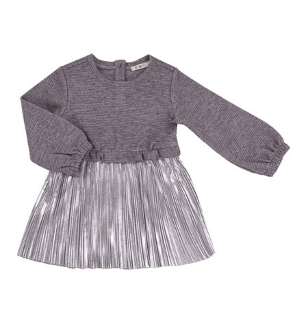 Striped Effect Pleated Dress image 0