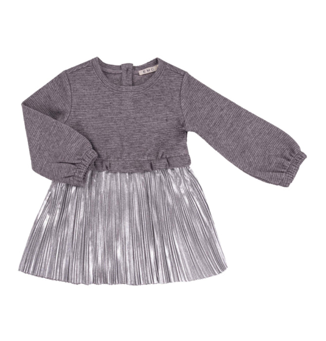 Striped Effect Pleated Dress image 0