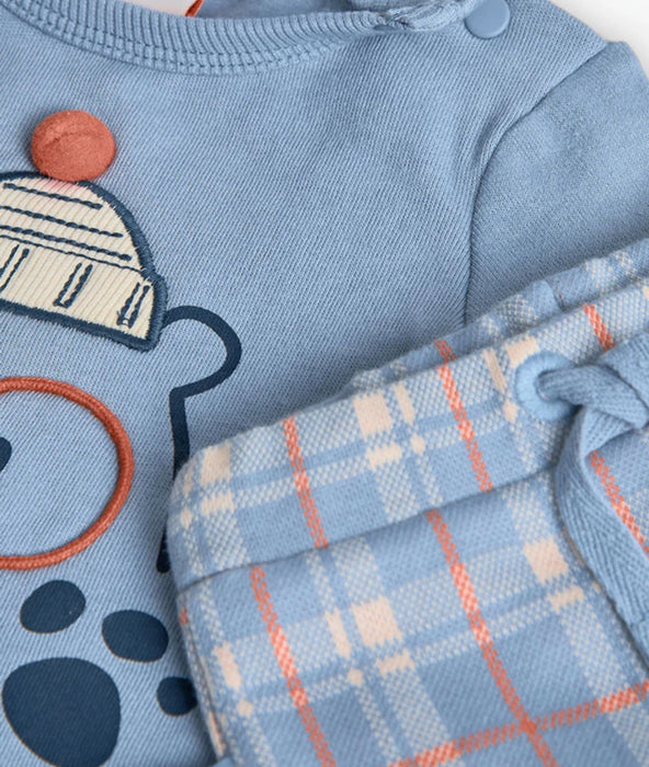 Cool Bear Plaid 2-Piece Set