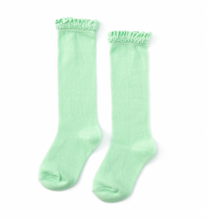 Spring Lace Top Knee High Socks 6-18 mos. image 5