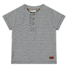Grey Stripe w/ Khaki Shorts image 0