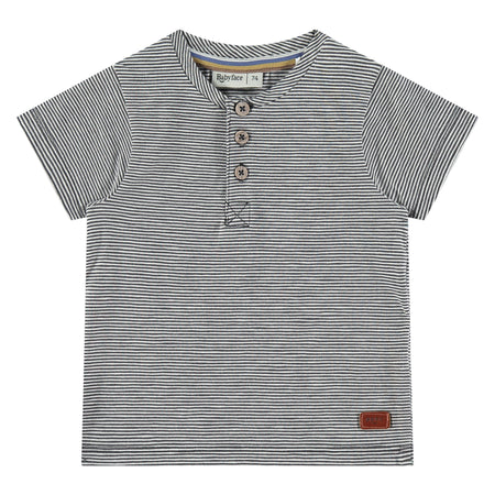 Grey Stripe w/ Khaki Shorts image 0