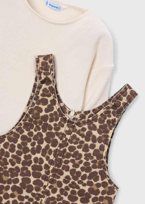 Leopard Print 2-Piece Dress, Big Girl