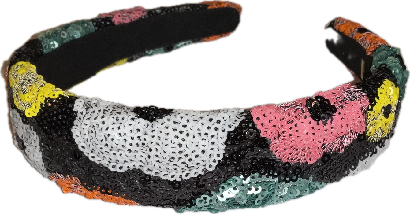 Sequin Flowers Headband image 0