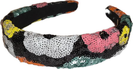 Sequin Flowers Headband image 0
