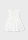 Ivory Faux Silk Dress image 2