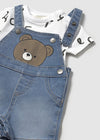 Denim Bear Overall Set image 1